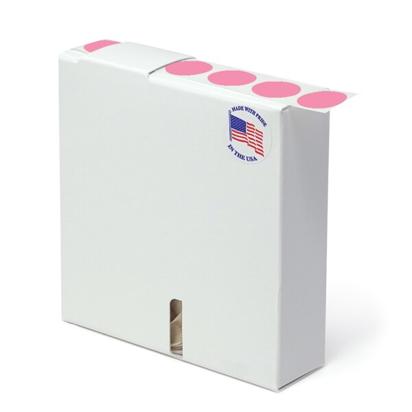 3/4" Color Coding Dots Rose - Roll Form